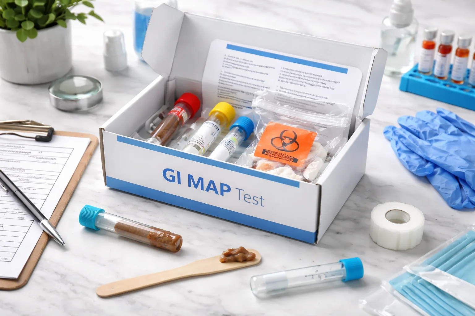 GI Map test kit for gut microbiome and digestive health analysis in Dubai